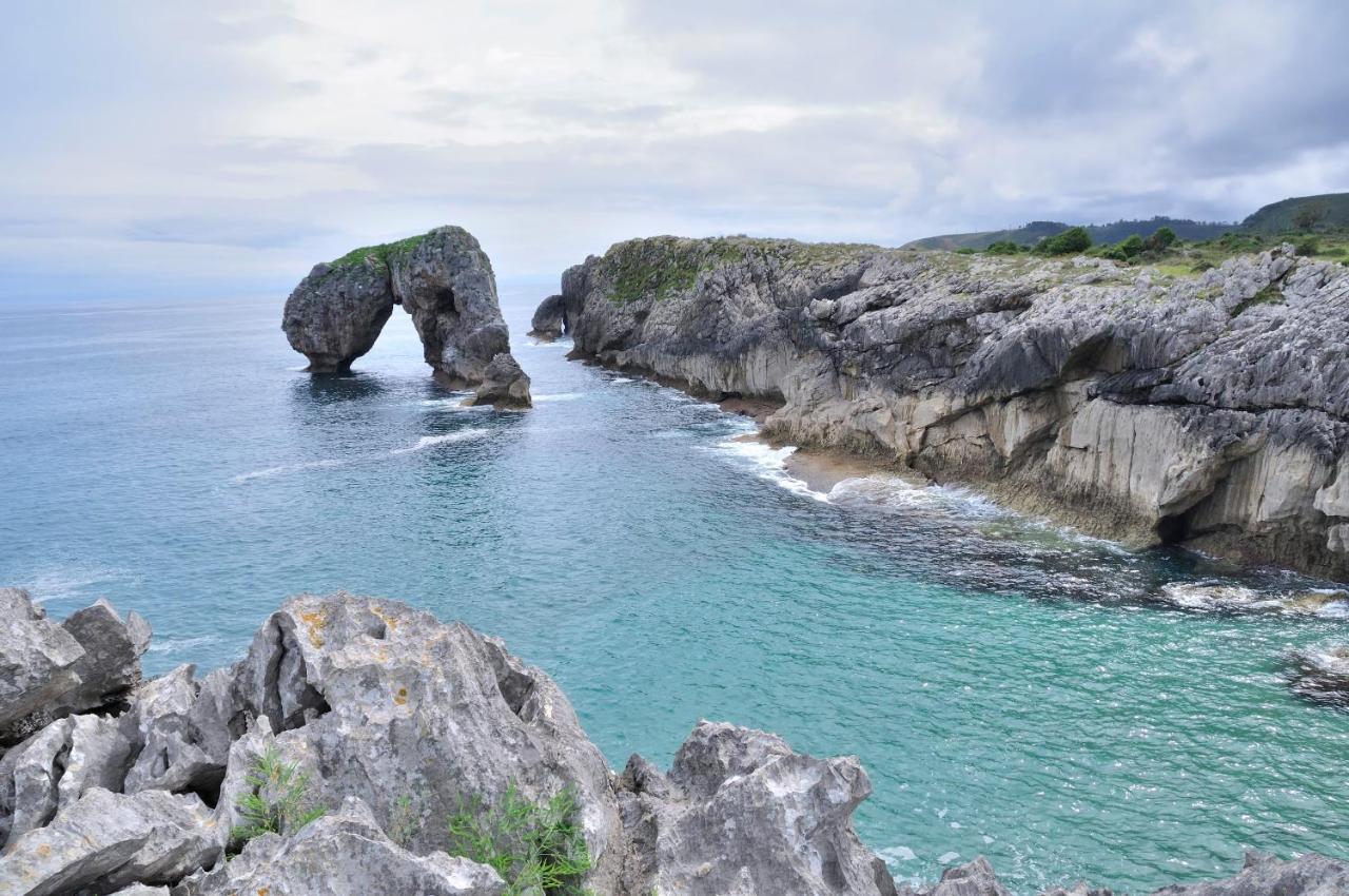 Casa Rural Las Fraguas Llanes, Gulpiyuri, Bufones Exteriör bild