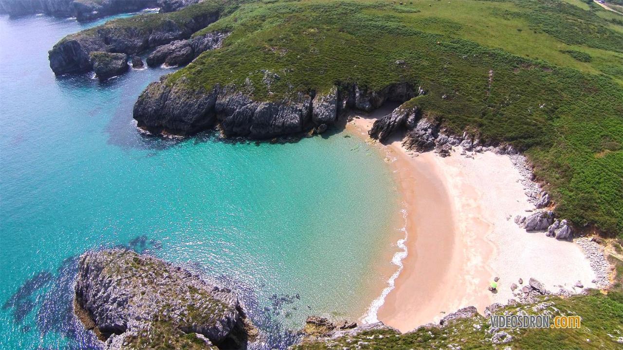 Casa Rural Las Fraguas Llanes, Gulpiyuri, Bufones Exteriör bild
